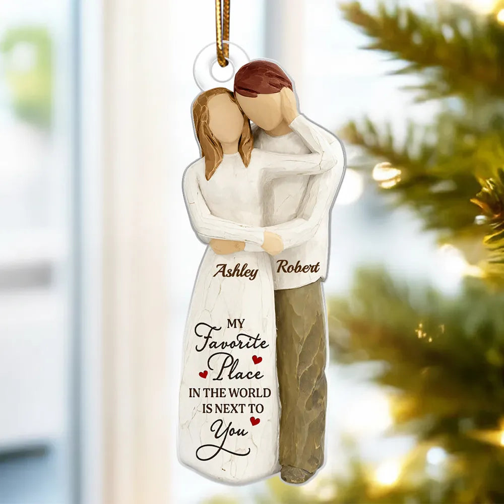 Personalized Couple Ornament for Loved Ones - Sentimental Holiday Keepsake Ornament MagicInPrints