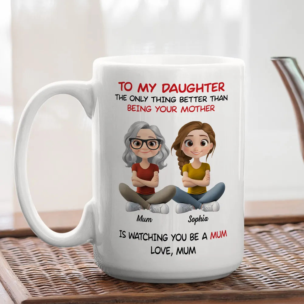 Personalized Mother's Day Mug for Daughter - Heartfelt Gift from Mum Cup MagicInPrints