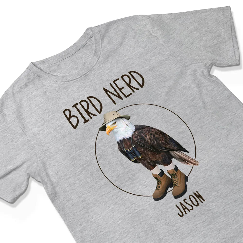 Personalized Bird Nerd T-Shirt for Birdwatchers - Fun Gift Cloth MagicInPrints