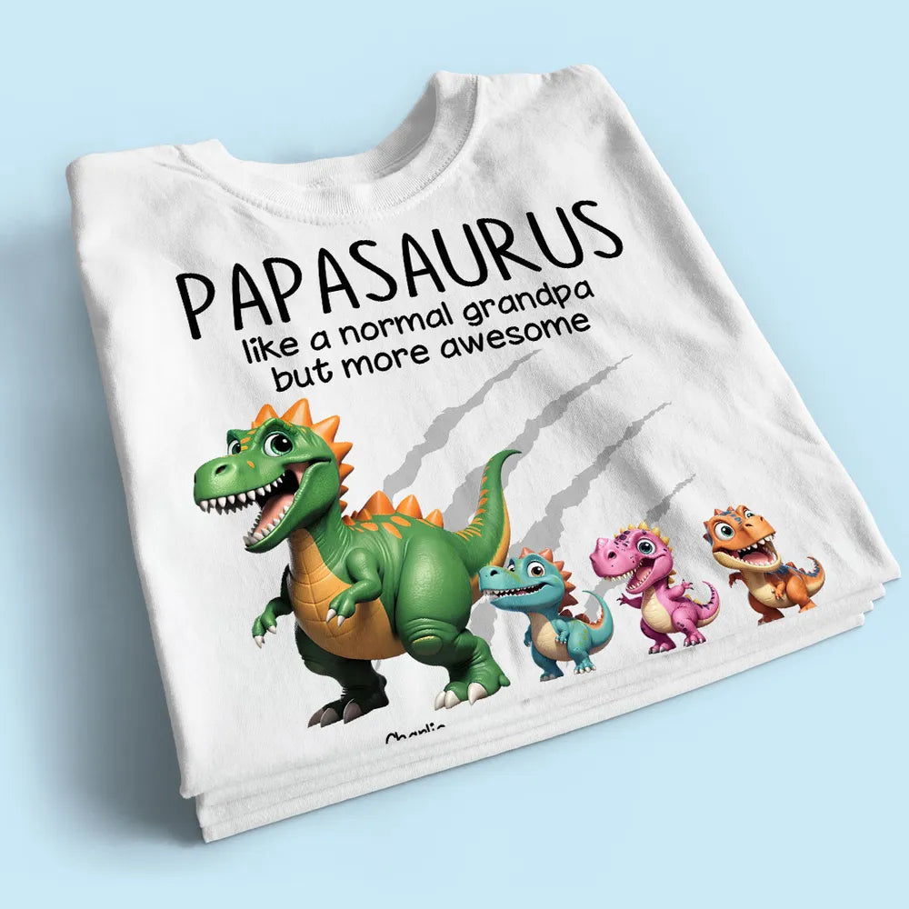 Personalized Papasaurus T-Shirt for Grandpa - Fun Family Gift Cloth MagicInPrints