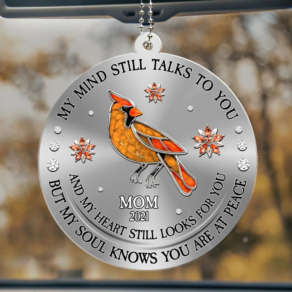 Personalized Memorial Car Ornament for Loved Ones - Sentimental Keepsake Car Hanger MagicInPrints