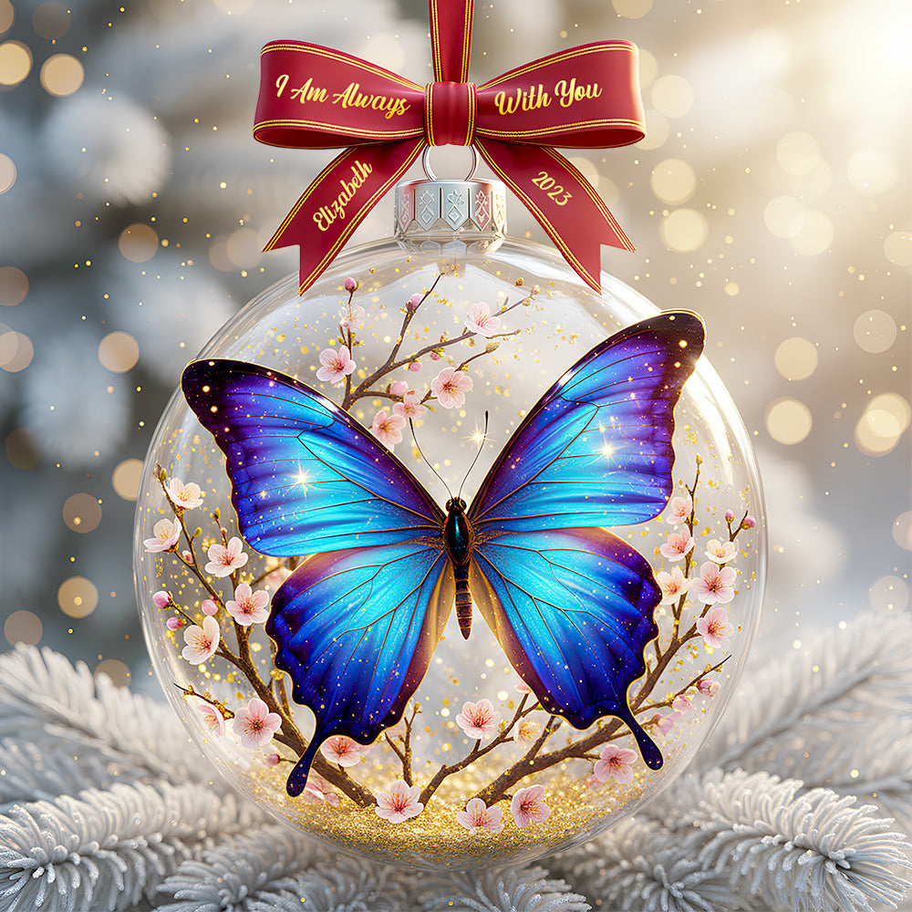 I Am Always With You – Personalized Memorial Christmas Ornament for Loved Ones Ornament MagicInPrints