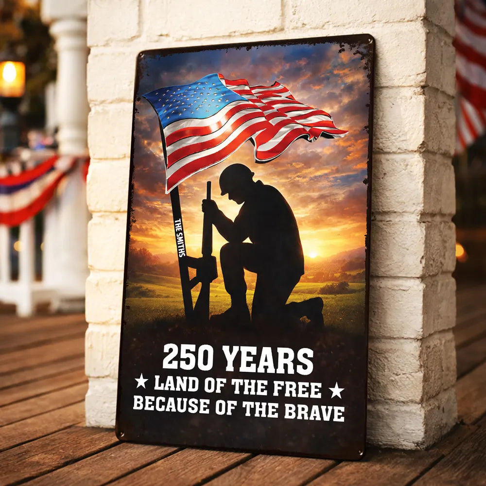 Personalized Patriotic Yard Sign for Veterans - Honor and Remembrance Sign MagicInPrints