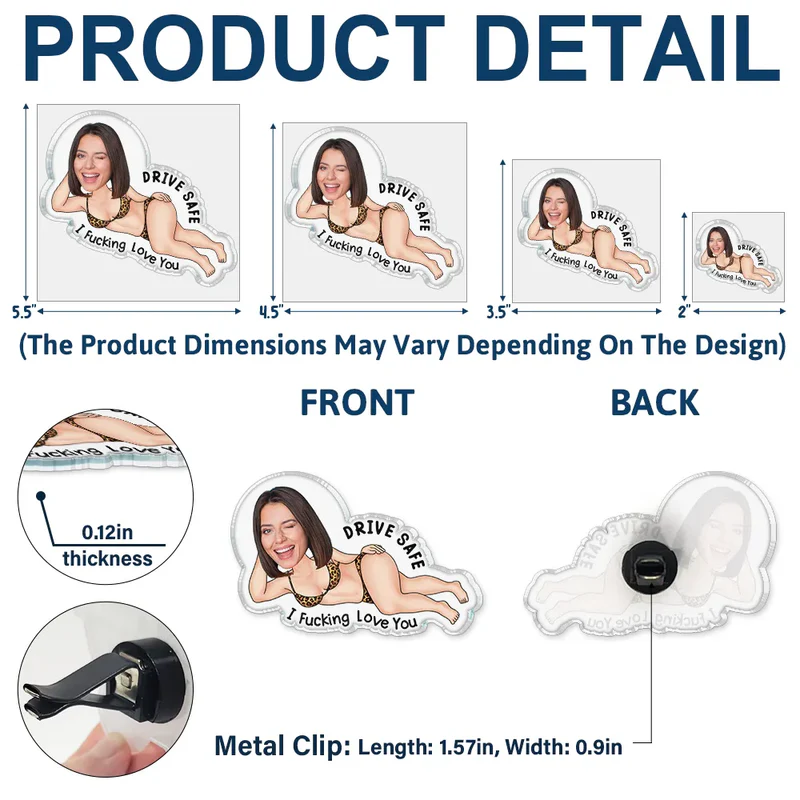 Custom Face Car Air Freshener for Drivers - Fun Gift Car Hanger MagicInPrints