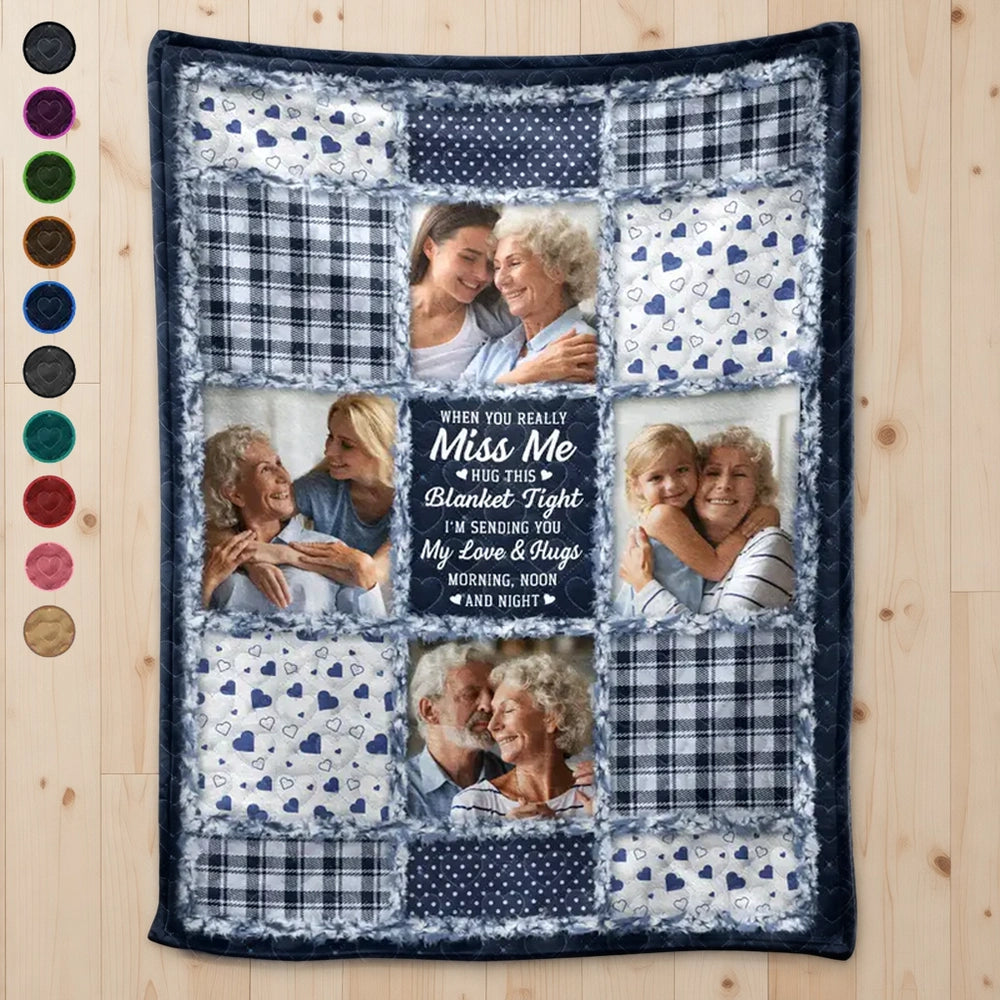 Personalized Photo Blanket for Grandparents - Heartfelt Gift for Family Love Blanket MagicInPrints