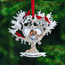 Load image into Gallery viewer, In Memory - Cardinal Memory Custom Photo Ornament - Personalized Memorial Gift for Loved Ones Ornament MagicInPrints
