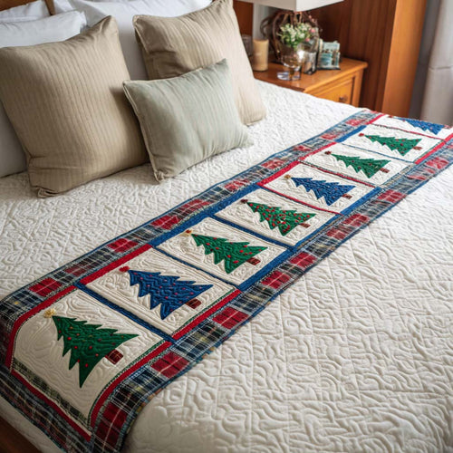 Embrace the Cozy Spirit – Personalized Quilted Bed Runner – Gift for Home Decor Enthusiasts Quilted Bed Runner MagicInPrints