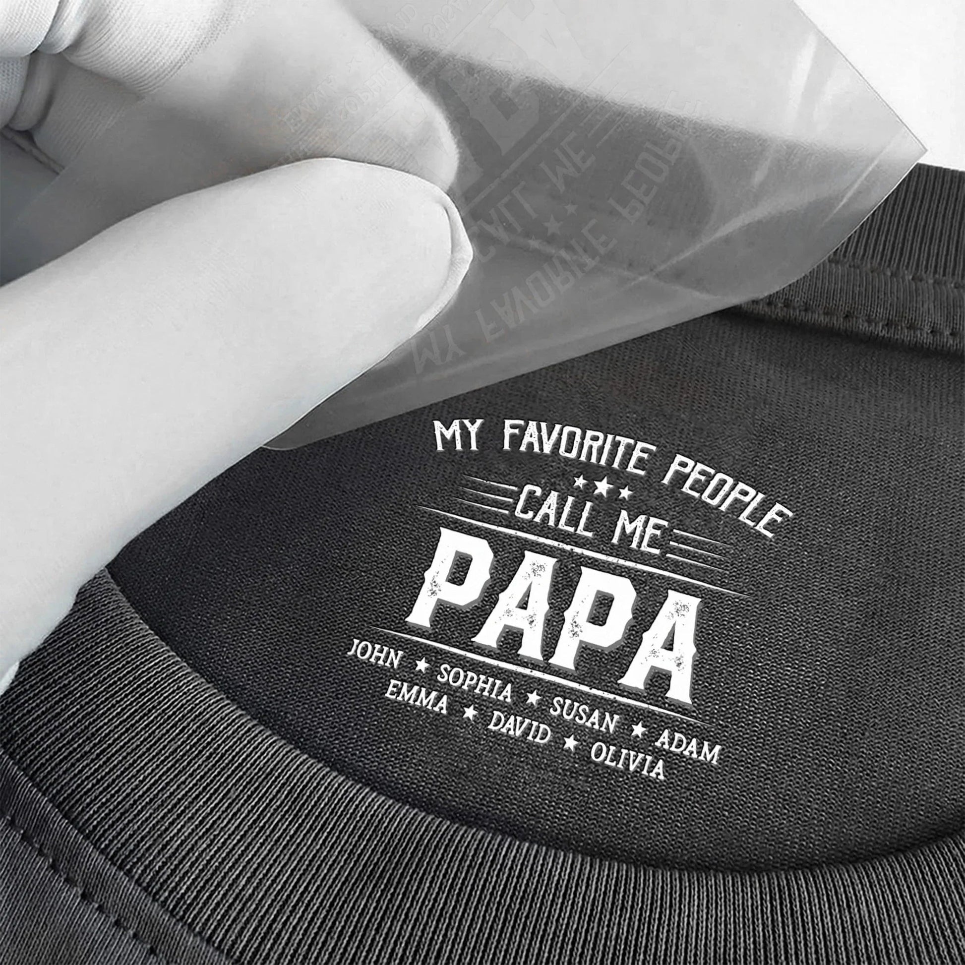 Personalized Papa T-Shirt for Grandpa - Family Names Gift Cloth MagicInPrints