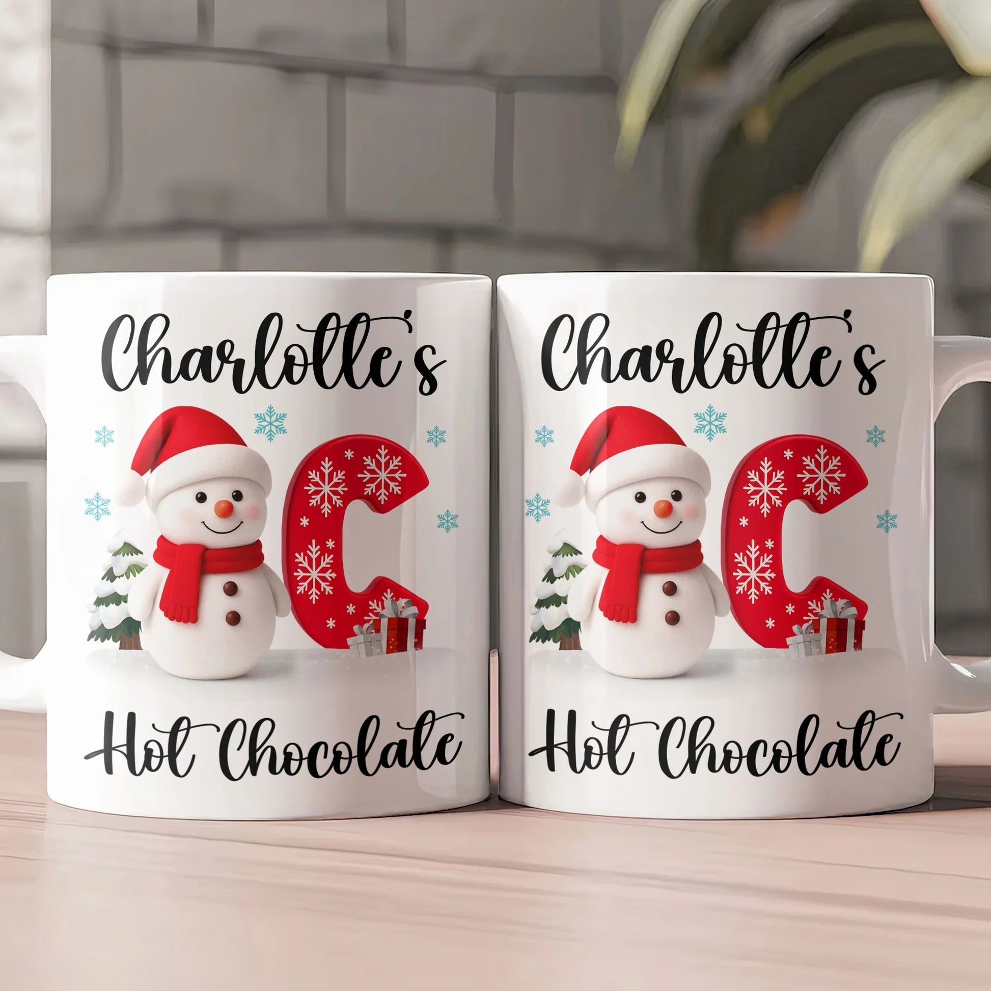 Personalized Christmas Mug for Kids with Snowman Design - Holiday Hot Chocolate Gift Cup MagicInPrints