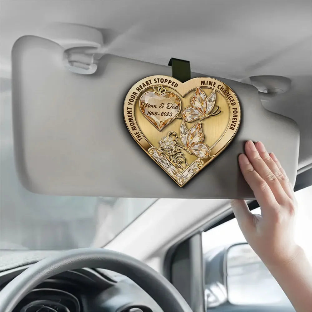 Personalized Memorial Car Ornament for Mom - Heartfelt Remembrance Gift Car Hanger MagicInPrints