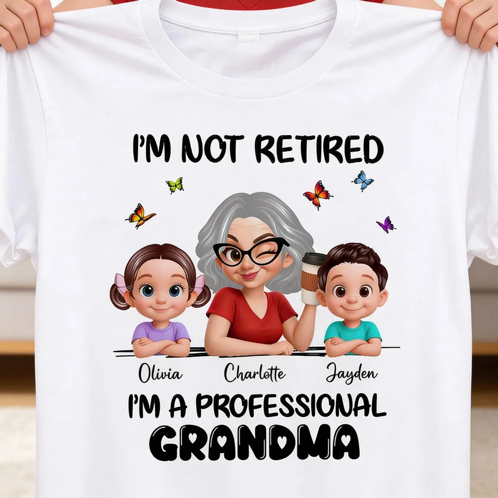 Personalized Grandma T-Shirt for Grandchildren - Funny Retirement Gift Cloth MagicInPrints