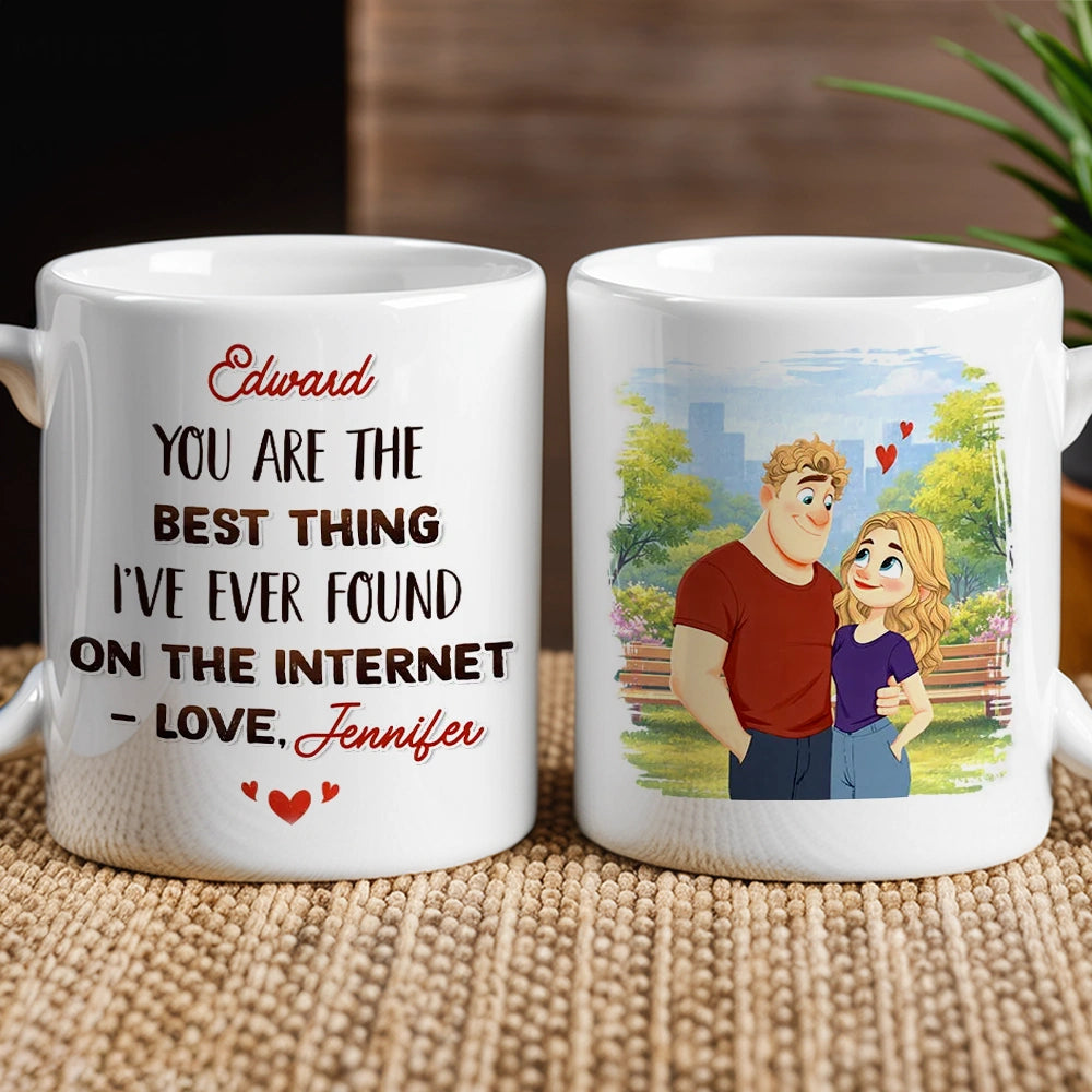 Personalized Romantic Couple Mug for Partner - Anniversary or Valentine's Gift Cup MagicInPrints