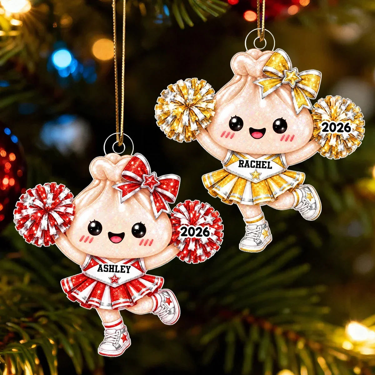 Personalized Cheerleader Acrylic Ornament Custom Gift for Daughter