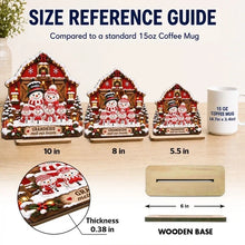 Load image into Gallery viewer, Personalized Wooden Plaque with Snowman for Grandparents | Christmas Gift
