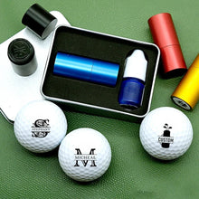 Load image into Gallery viewer, Personalized Golf Ball Stamp Custom Name Unique Gift for Dad
