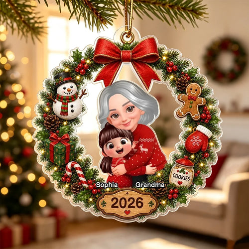 Personalized Acrylic Ornament Christmas Gift for Grandma