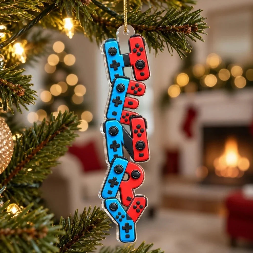 Personalized Gaming Acrylic Ornament Custom Gift for Gamers