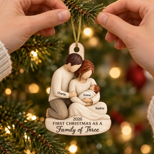 Load image into Gallery viewer, Personalized Wooden Christmas Ornament New Family Keepsake Gift
