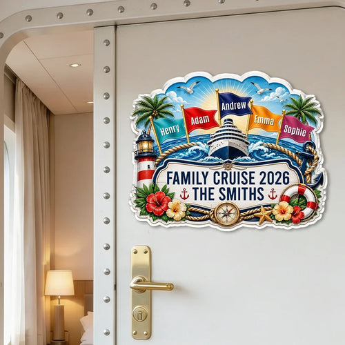 Personalized Acrylic Magnet Family Cruise Gift for Travelers