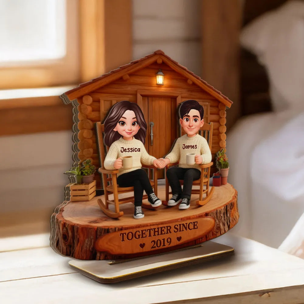Personalized Couple Figurine for Seniors - Custom Anniversary Gift Plaque MagicInPrints