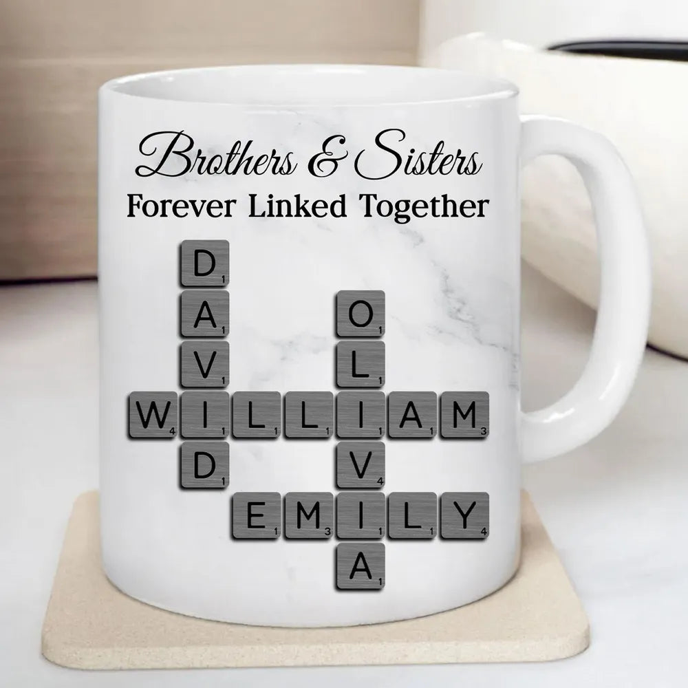 Personalized Family Mug for Siblings - Custom Name Design Cup MagicInPrints