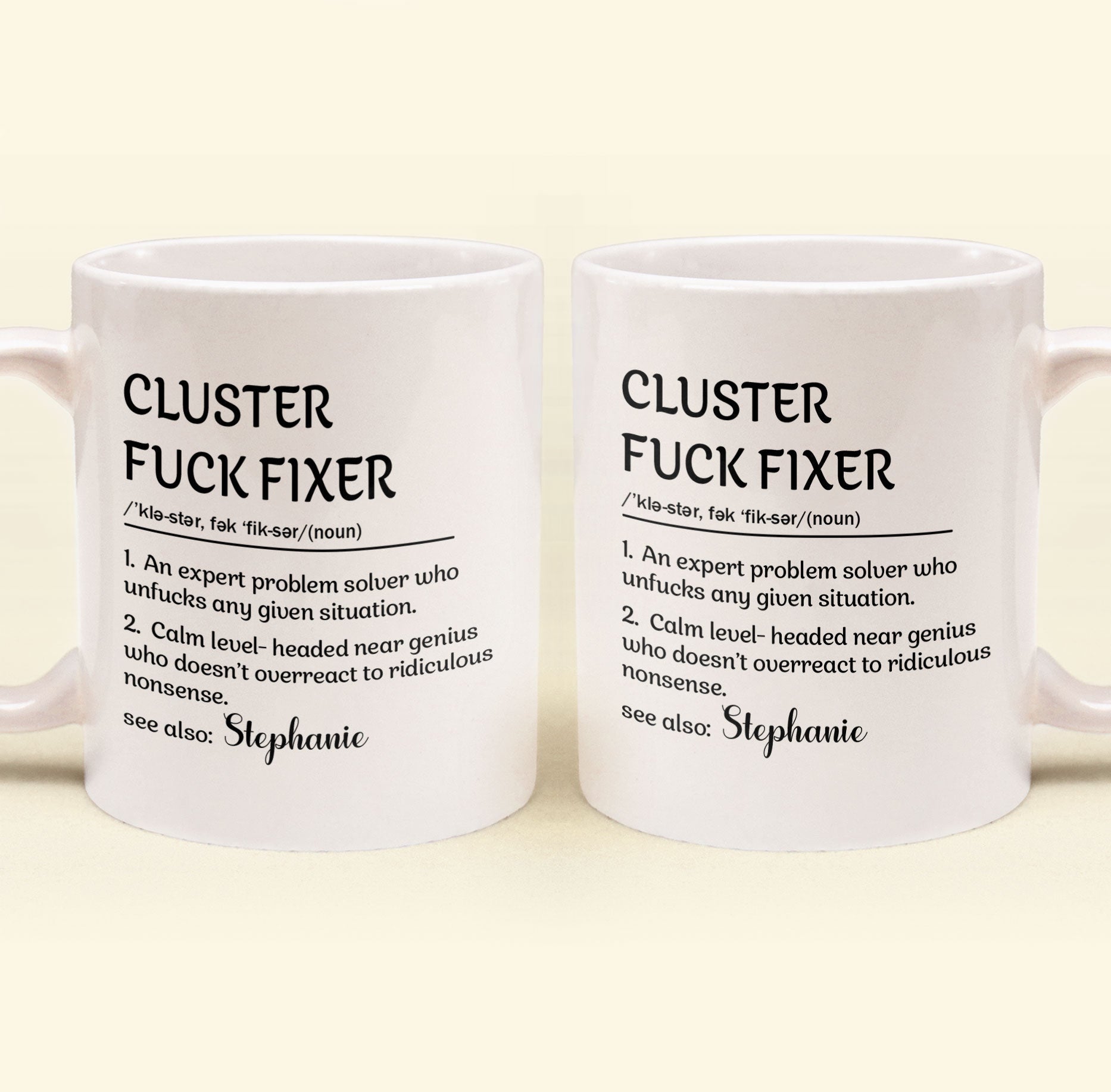Funny Personalized Coffee Mug for Problem Solvers - Office Humor Gift Cup MagicInPrints