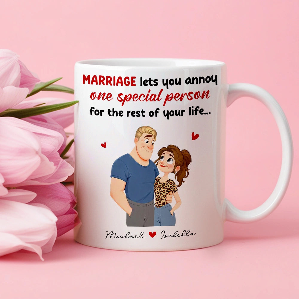 Personalized Marriage Coffee Mug for Couples - Anniversary Gift Cup MagicInPrints