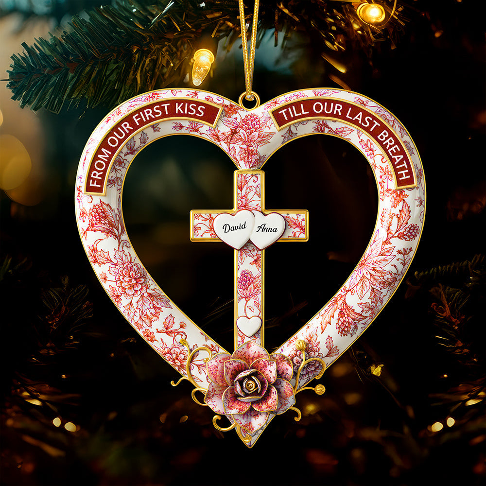 Christian Couple Christmas Ornament - Personalized Gifts For Couple Ornament MagicInPrints