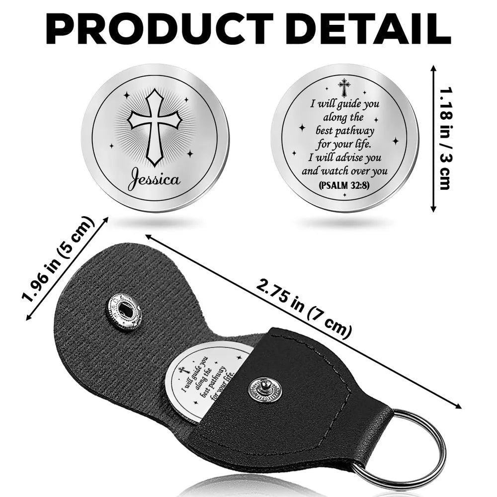 Personalized Engraved Pocket Token Keychain for Religious Inspiration - Christian Gift Keychain MagicInPrints