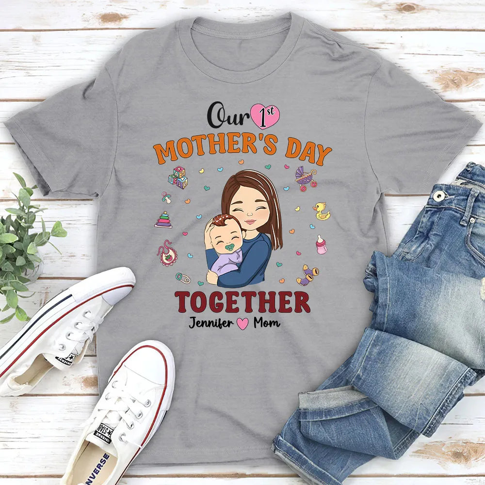 Personalized Mother and Baby Matching T-Shirts - First Mother's Day Gift Cloth MagicInPrints
