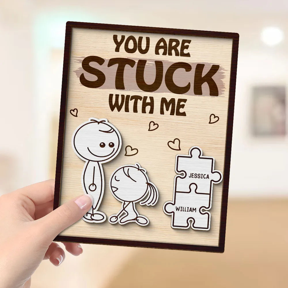 Personalized Wooden Puzzle Plaque for Couples - Romantic Gift Plaque MagicInPrints