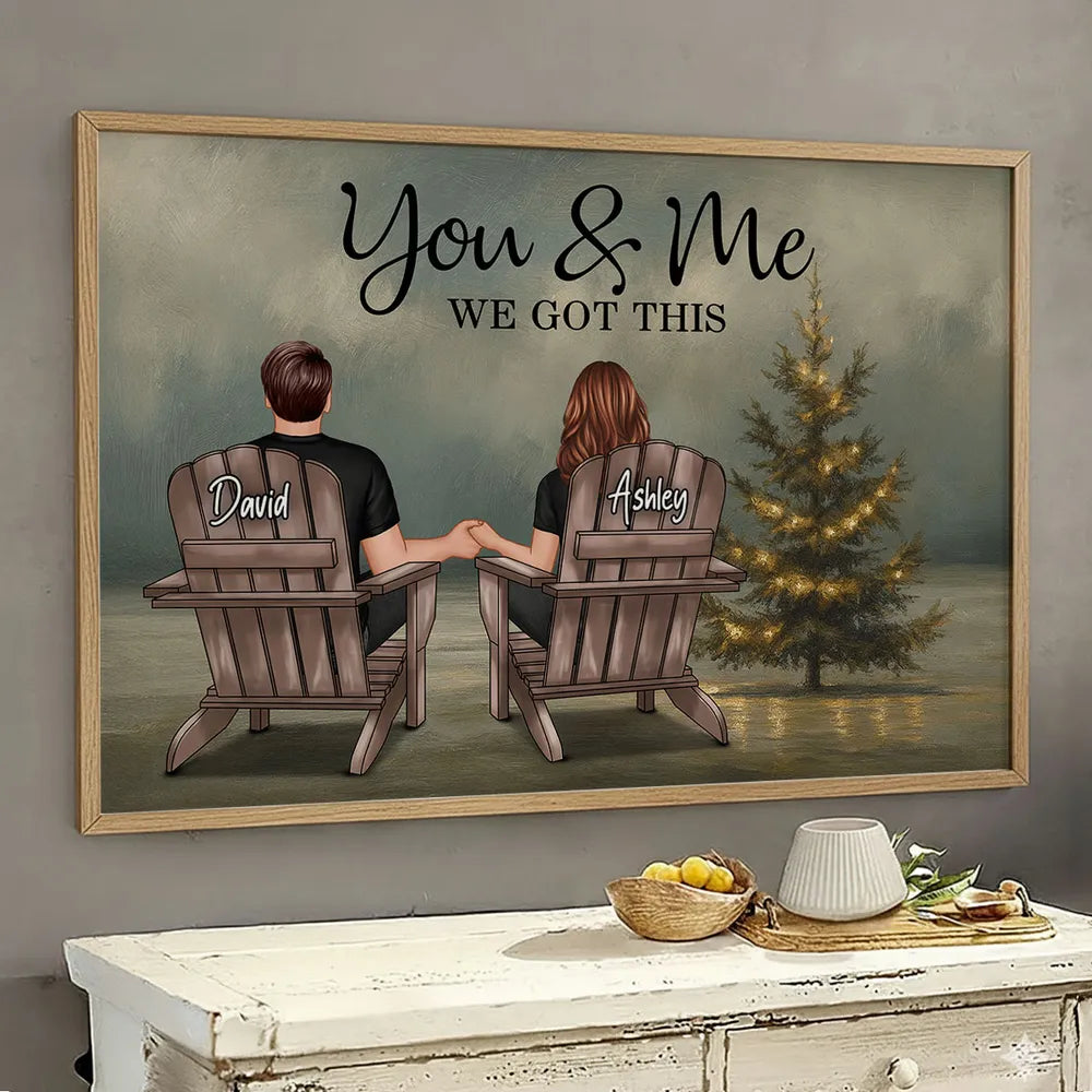 Personalized Couple Canvas Wall Art for Home Decor - Romantic Gift Poster or Canvas MagicInPrints