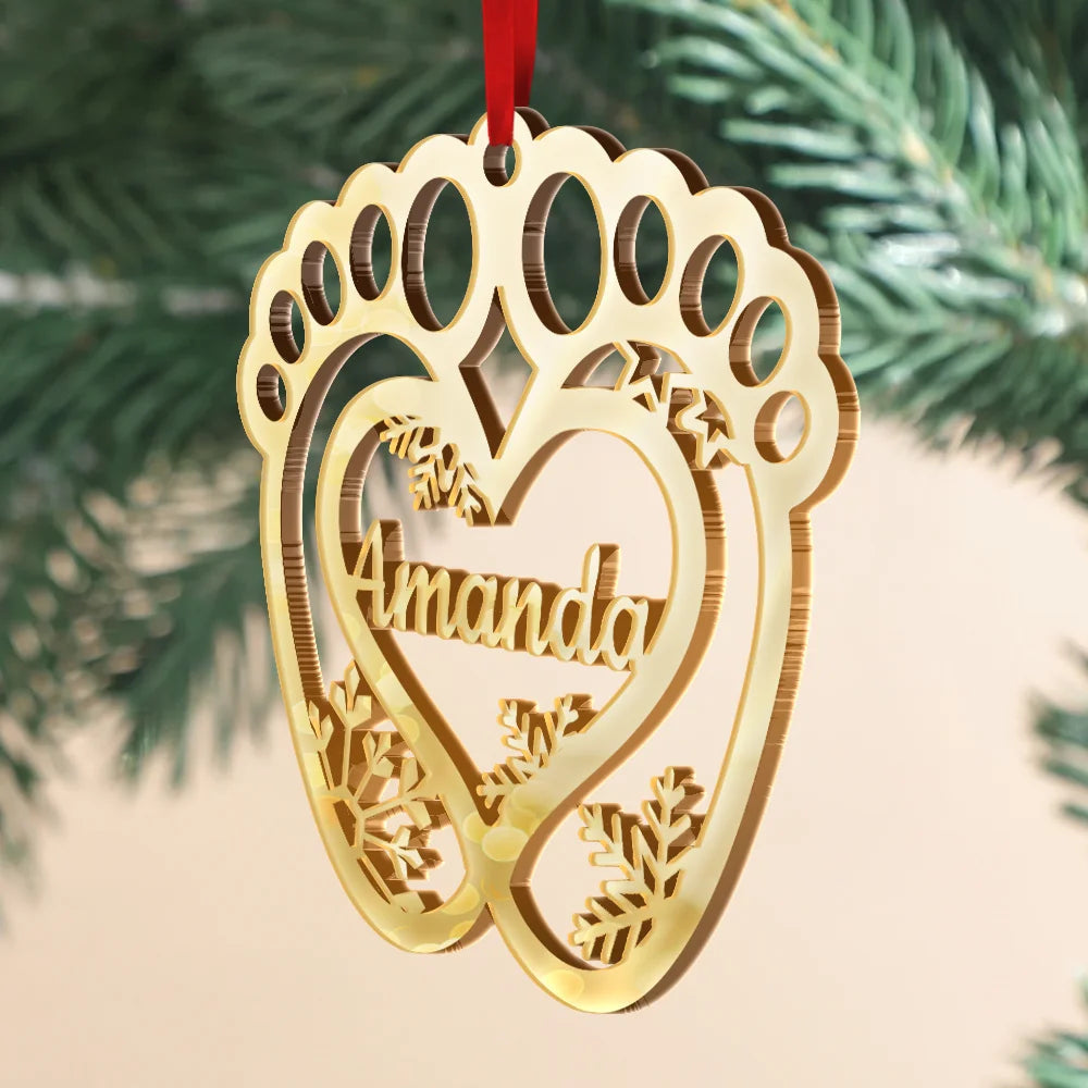 Celebrate the Joy of Christmas – Personalized DIY Mirror Acrylic Ornament – Gift for Kids Mirror Acrylic Ornament MagicInPrints