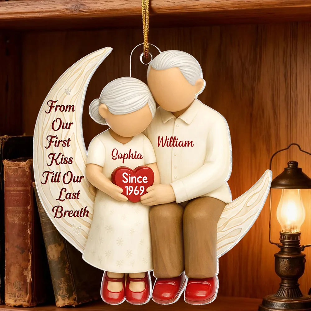 Personalized Couple Ornament for Seniors - Anniversary Keepsake Gift Ornament MagicInPrints