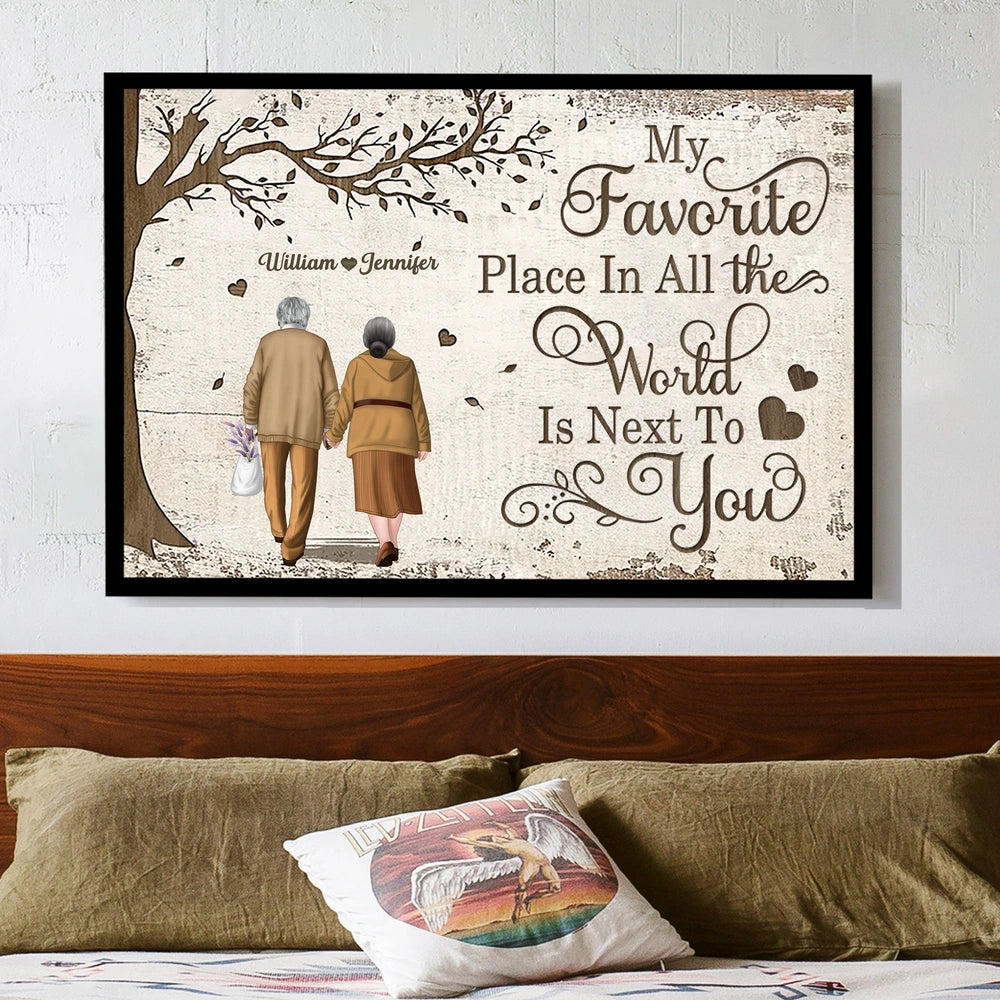 Personalized Couple Canvas Art for Seniors - Sentimental Home Decor Gift Poster or Canvas MagicInPrints