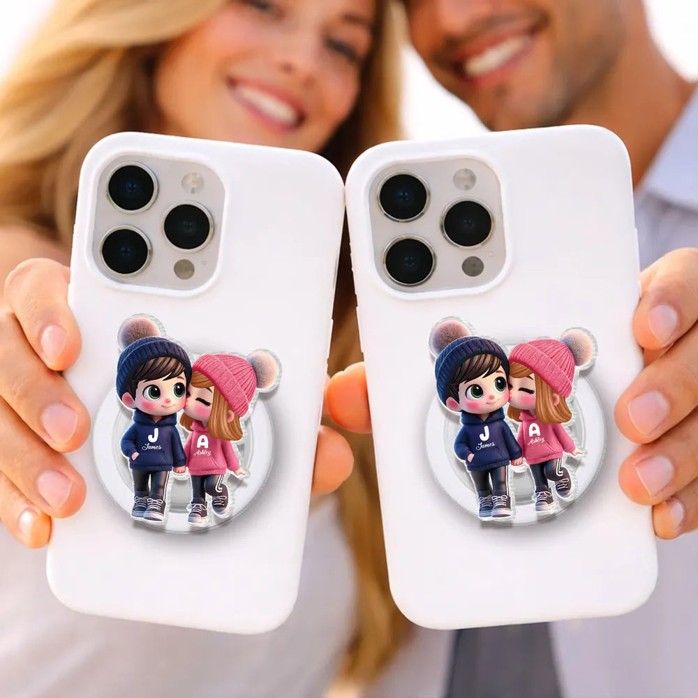 Personalized Couple Phone Case for iPhone - Cute Cartoon Design Cell Phone Accessories MagicInPrints