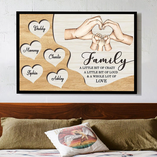 Personalized Family Wall Art for Home Decor - Sentimental Gift Poster or Canvas MagicInPrints