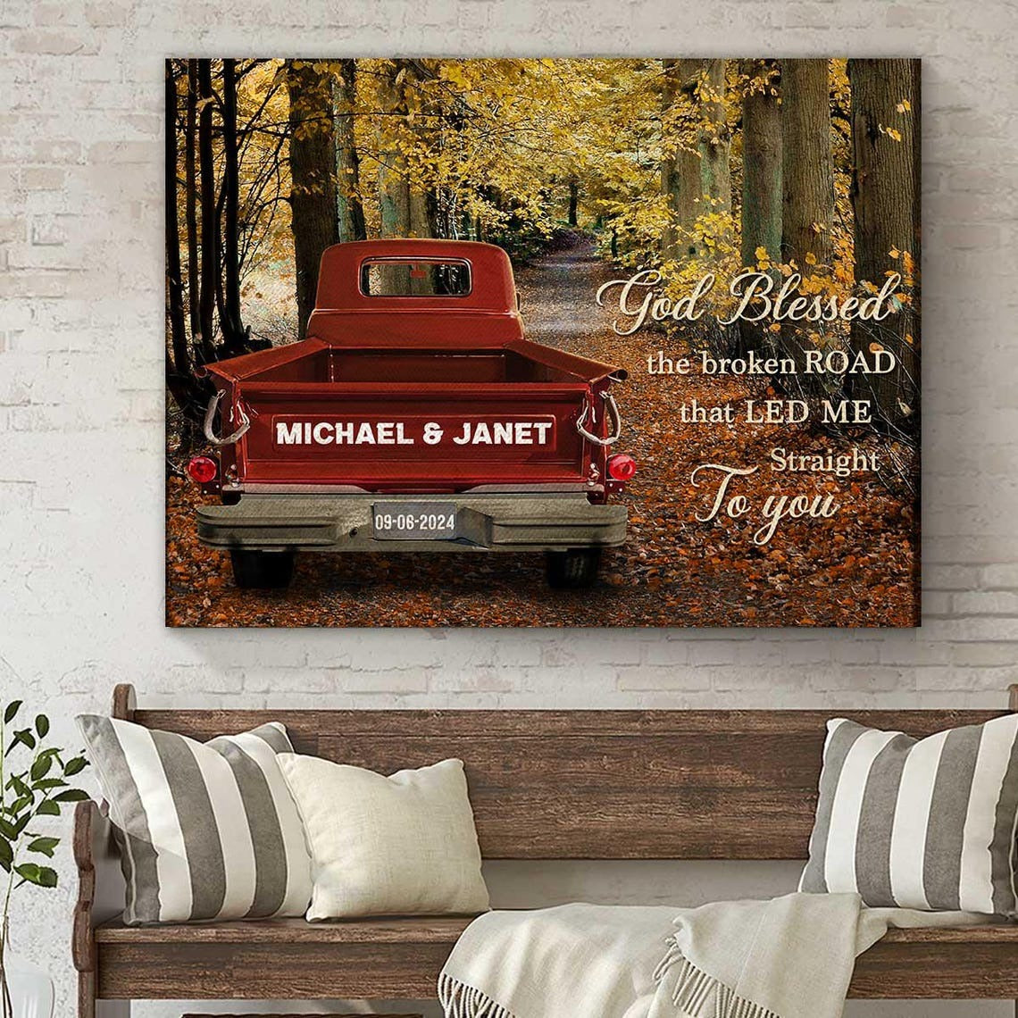 Personalized Canvas Art for Couples with Names and Date - Sentimental Gift for Anniversaries Poster or Canvas MagicInPrints