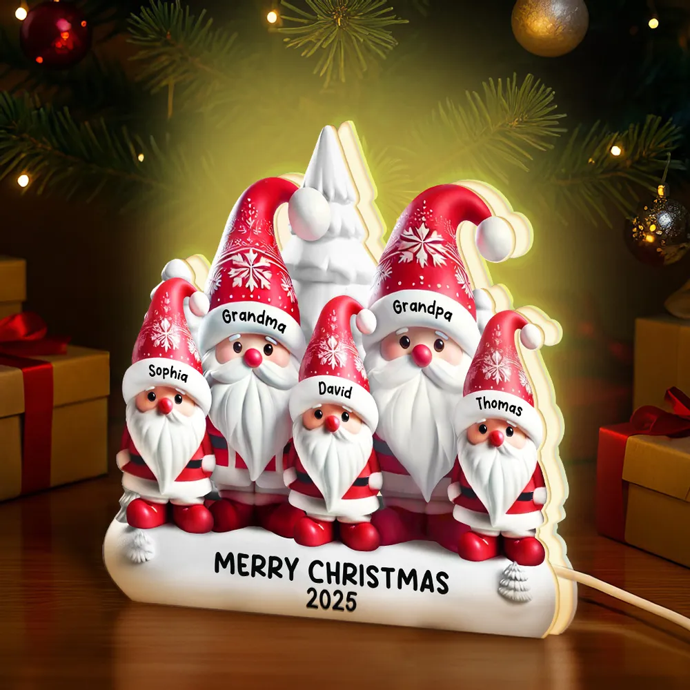 Personalized Family Christmas Ornament for Grandparents - Festive Holiday Decor 2025 Plaque MagicInPrints