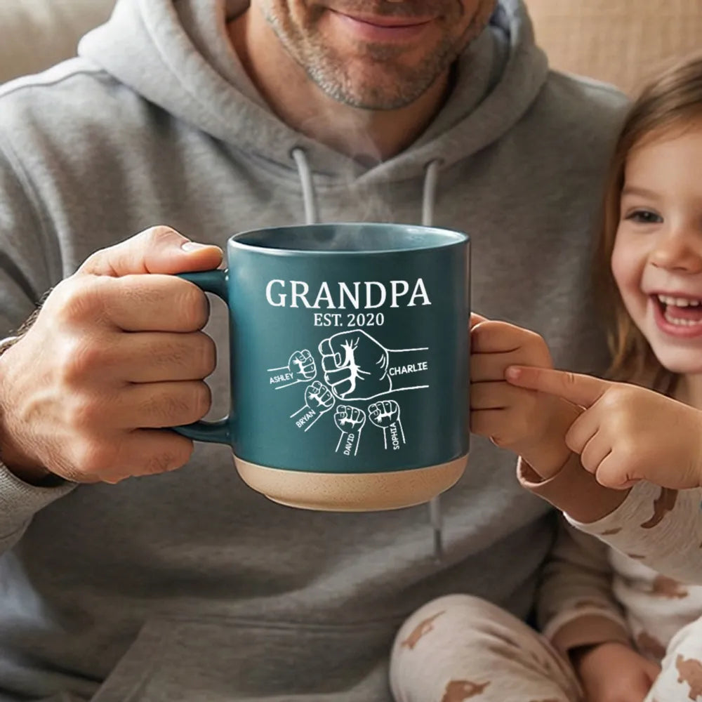 Personalized Grandpa Mug for Family - Custom Names Gift for Father's Day Cup MagicInPrints