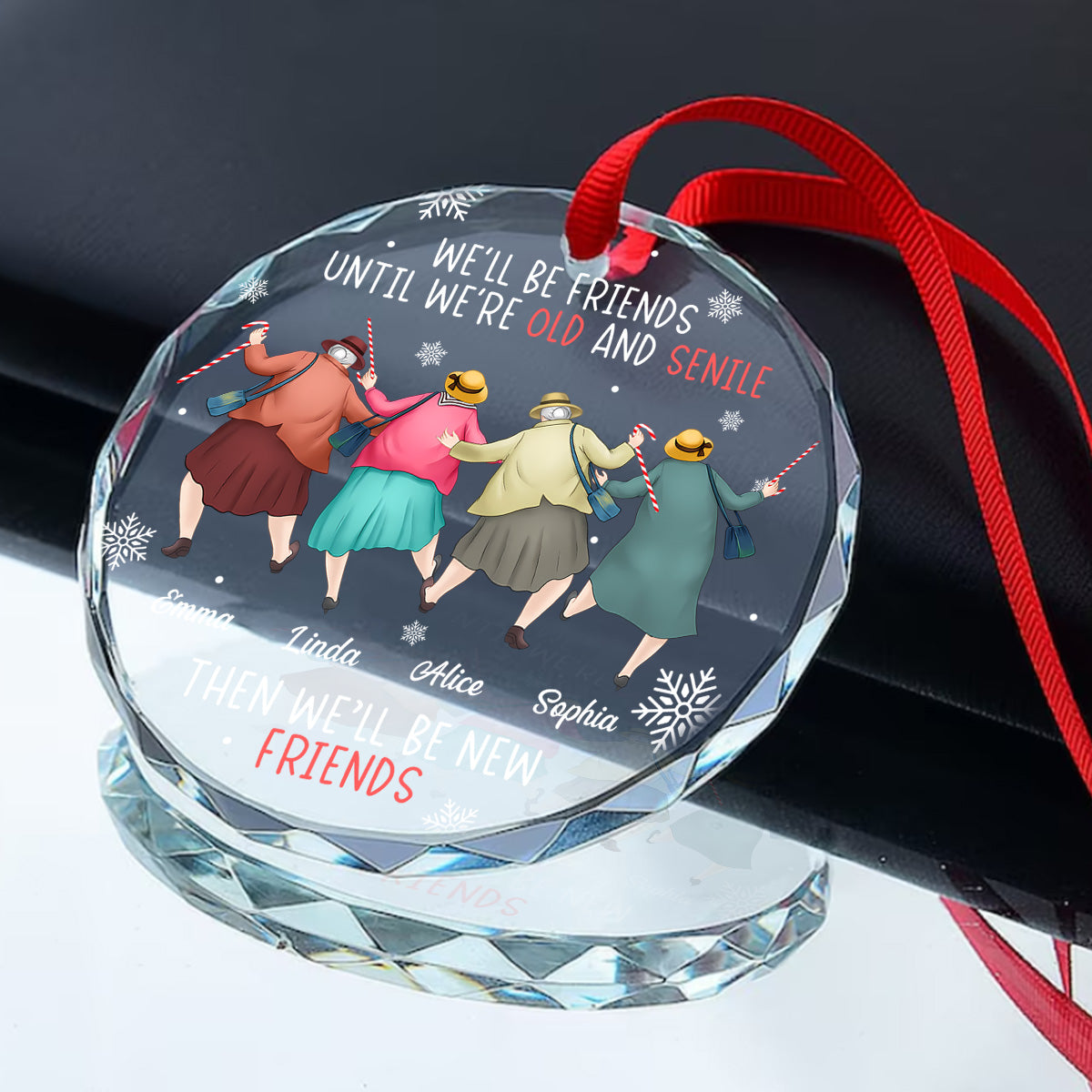 Personalized Friendship Ornament for Seniors - Sentimental Gift for Christmas Ornament MagicInPrints