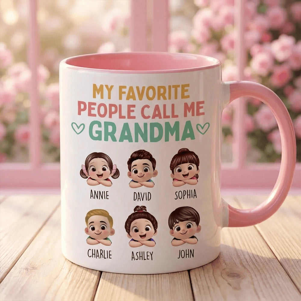 Personalized Grandma Mug for Grandchildren - Heartwarming Gift for Family Cup MagicInPrints