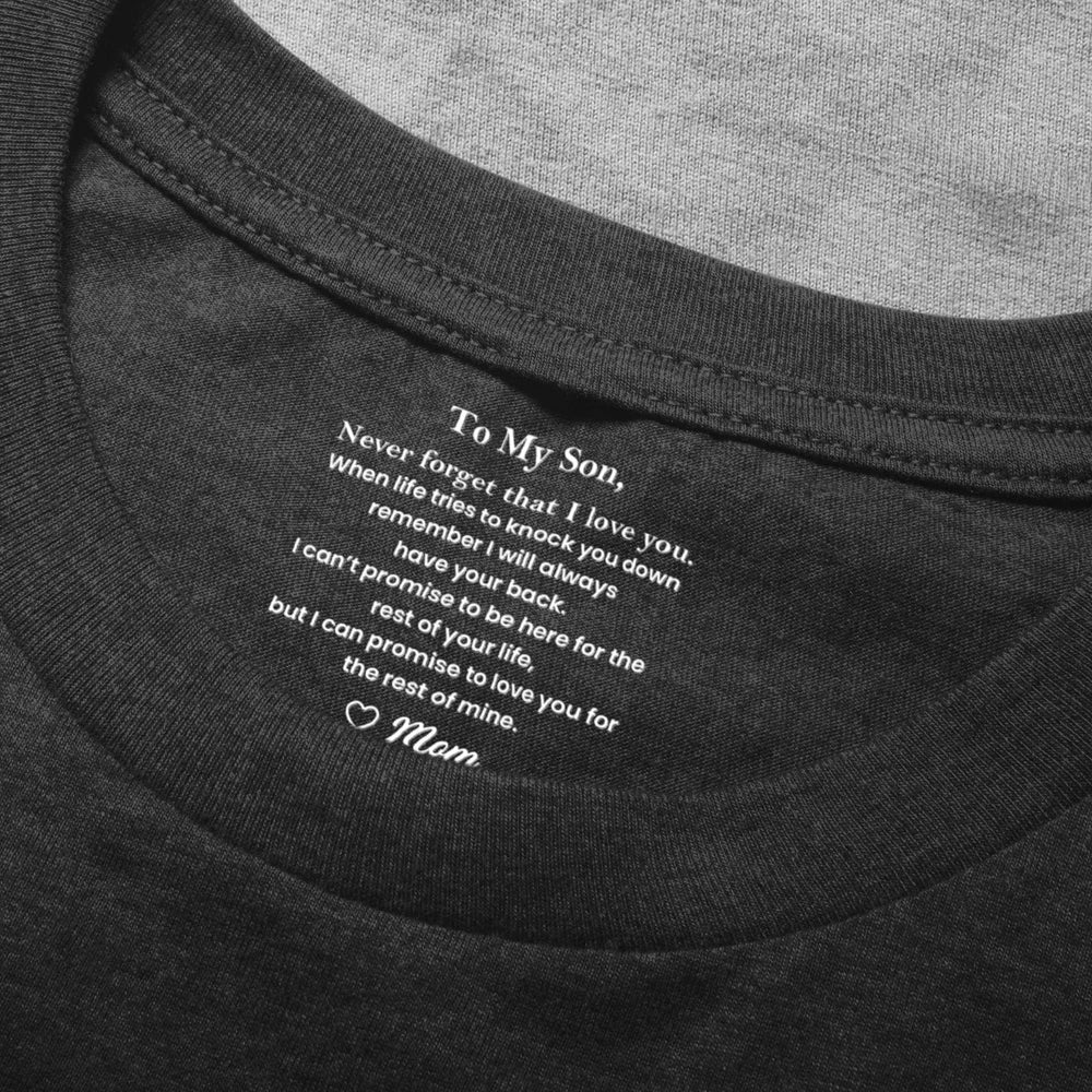 Personalized T-Shirt for Son from Mom - Heartfelt Message Gift Cloth MagicInPrints