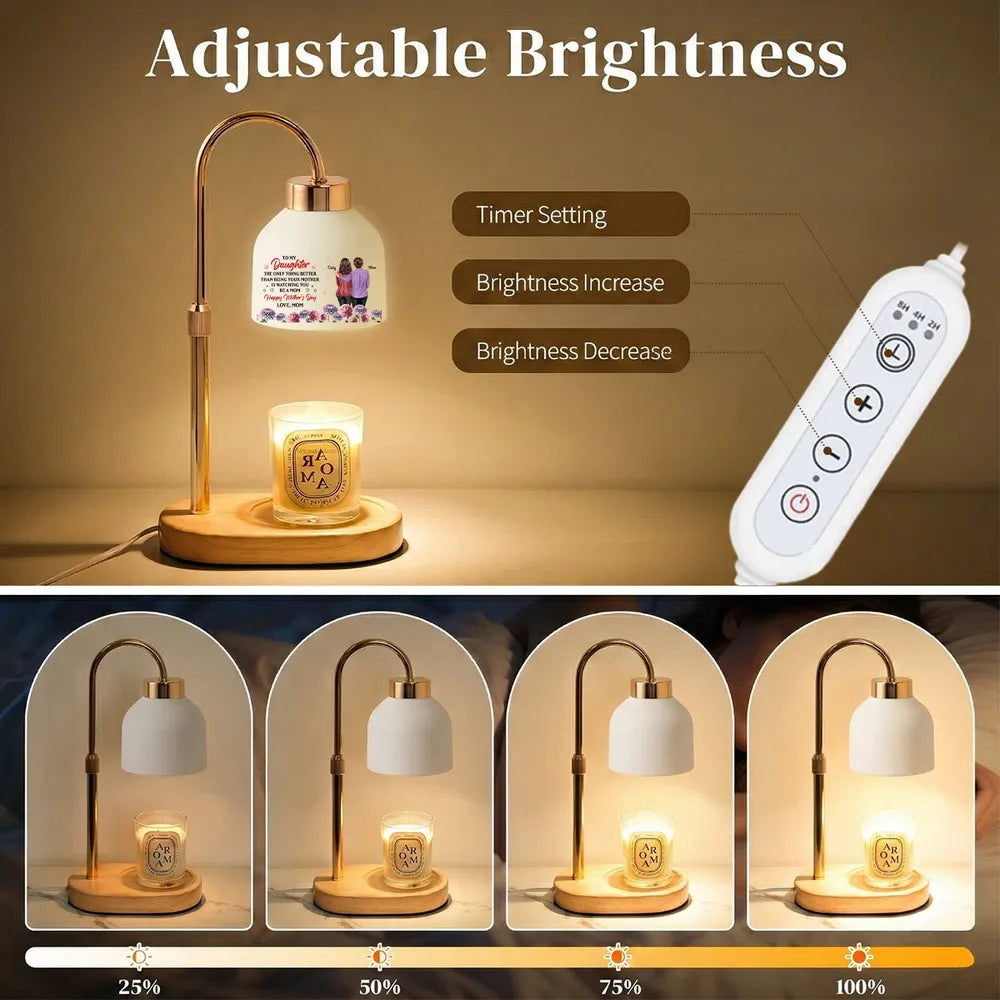 Personalized Mother's Day Lamp for Daughter - Sentimental Gift with Custom Message Lamp MagicInPrints