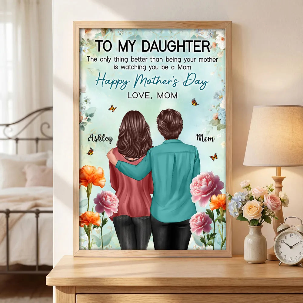 Personalized Mother's Day Canvas for Daughter - Sentimental Gift from Mom Poster or Canvas MagicInPrints