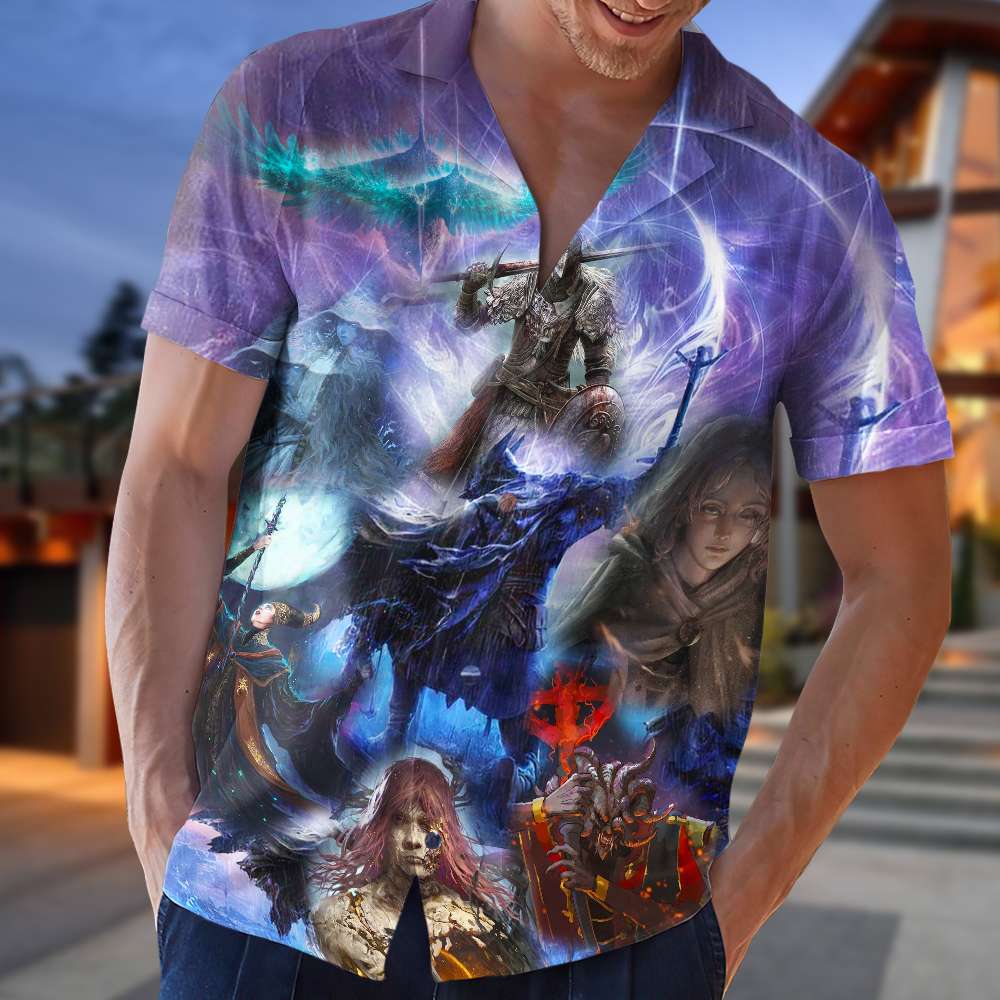 Elden Ring Nightreign Hawaiian Shirt - Perfect Gift for Game Fans Hawaiian Shirts PopCulturePrints