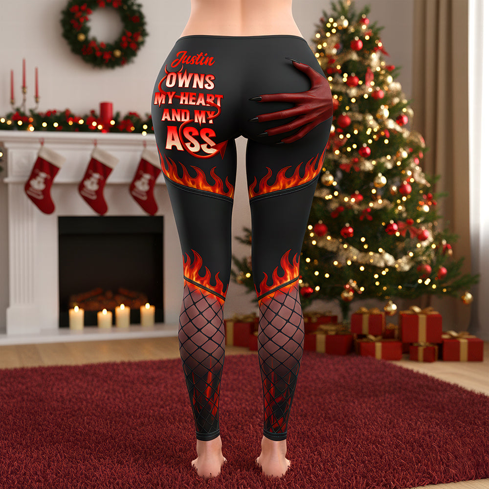 Cheeky Love Leggings - Personalize for Her Shorts and Pants MagicInPrints