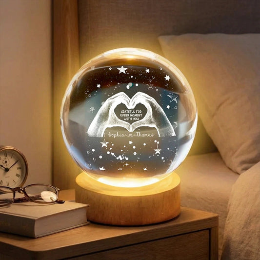 Personalized LED Night Light for Couples - Heartfelt Gift for Anniversaries Lamp MagicInPrints