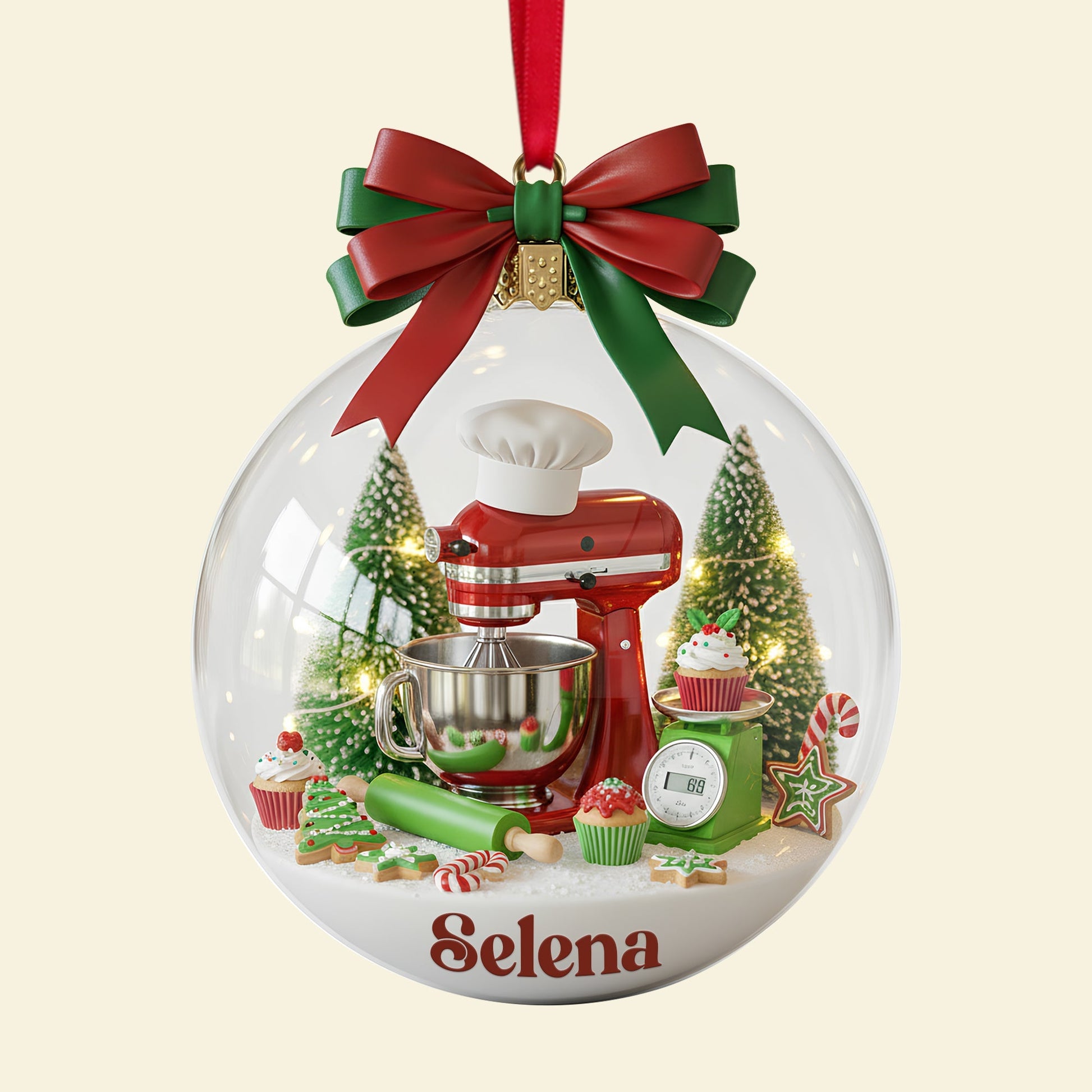 Create Your Own Holiday Cheer! Stand Mixer Ornament - Personalized Gift for Bakers Ornament MagicInPrints
