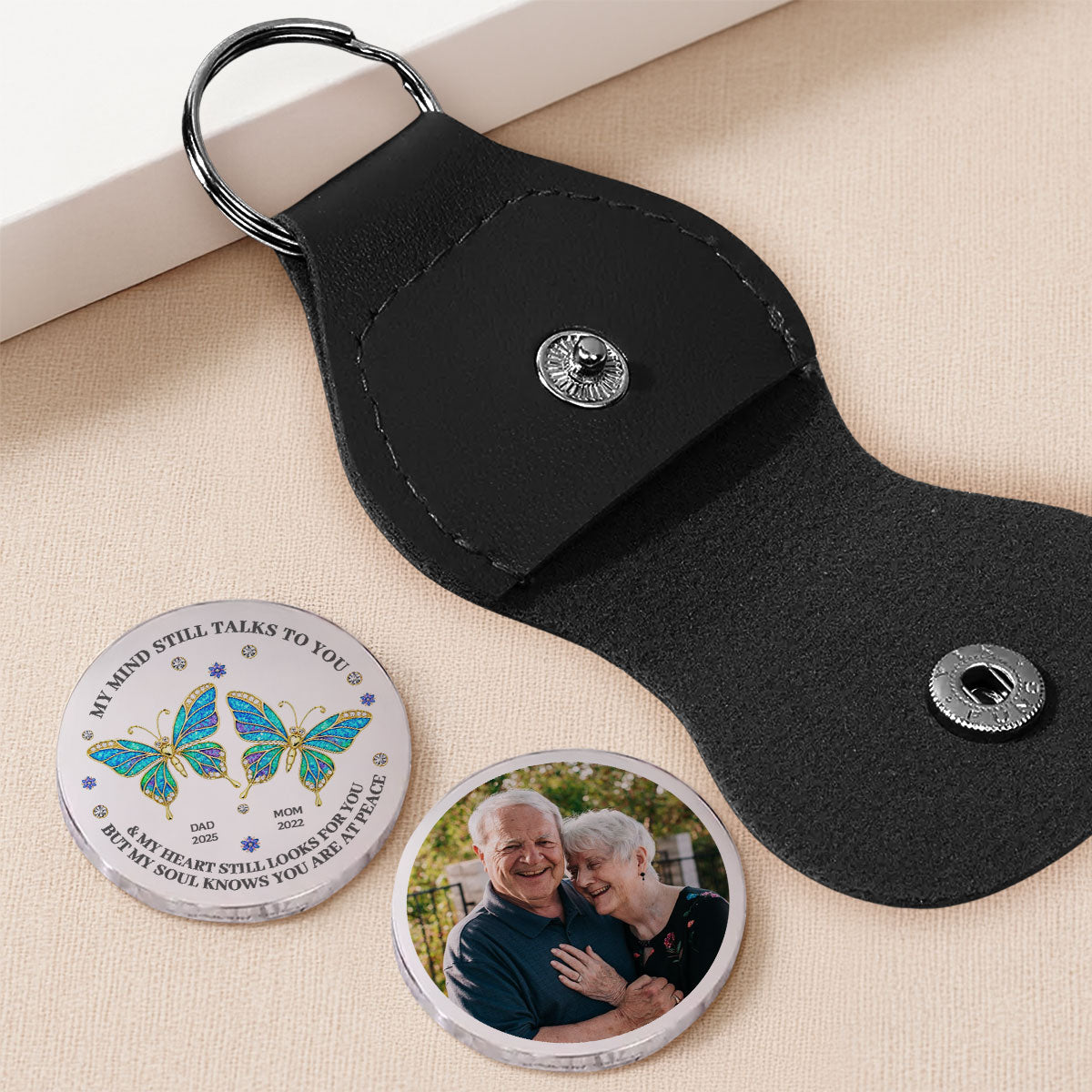 Custom Photo Memorial Keychain for Seniors - Sentimental Keepsake Keychain MagicInPrints